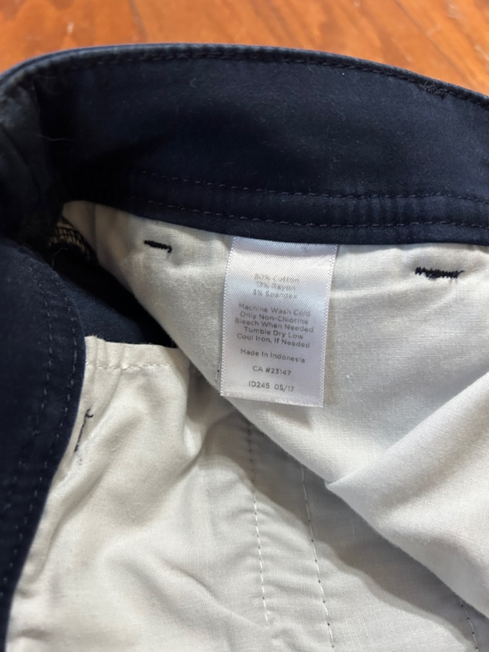 Talbots Navy Straight-Leg Pants - Picture 6 of 6